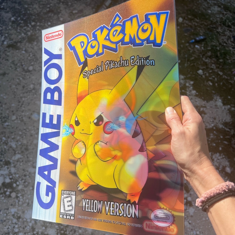 Nintendo Pokémon Yellow Special Pikachu Edition 3D Holographic Lenticular Poster